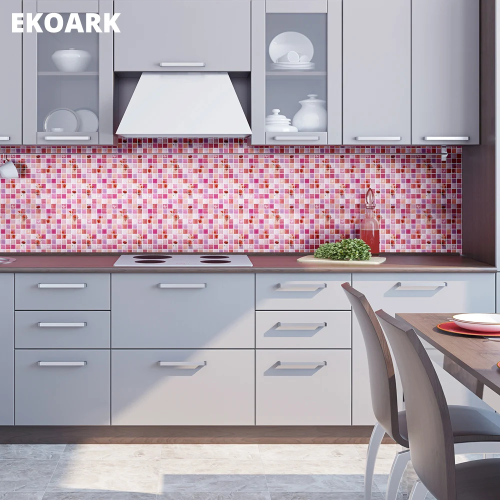 6 упак./лот 25 4*25 4 см 3D стены Стикеры самоклеящаяся muur Цветочная мозаика для декора