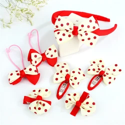 Headwear 7Pcs Accesorios de los Niños Hairband Horquillas para el Pelo de las Niñas Encantadoras Arco de la Pinza de Pelo Color Sólido / Punto / Rayas Headwear 7Pcs Accesorios de los Niños Hairband Horquillas para el Pelo de las Niñas Encantadoras Arco de la Pinza de Pelo Color Sólido / Punto / Rayas