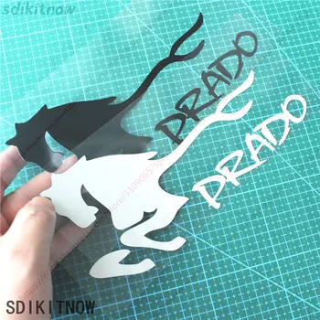 

Horse Run Cool Sports Sticker Racing Windows Decal Car Styling For TOYOTA PRADO 120 150 2018 accessories