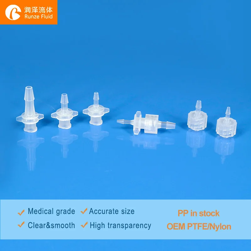 

100pcs High Clear PP Male /Female Luer Lock Connector Medical Grade Non-Disposal