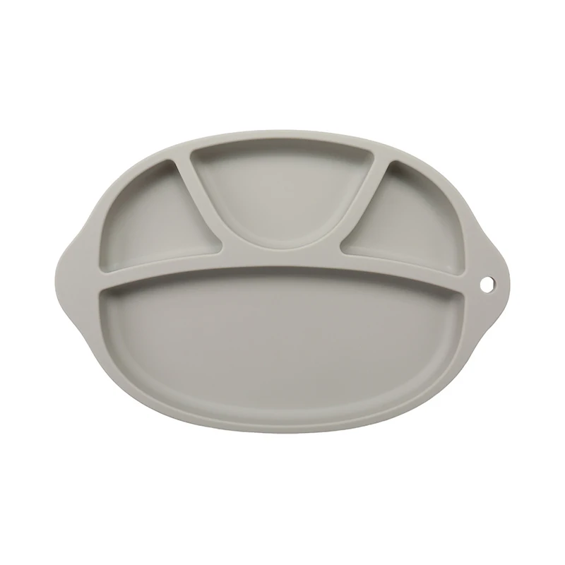 Silicone Baby Feeding Plate Children Dinner Slip-resistant One-piece Pad Food Plates Bowl Dishes Dinnerware Tableware Plates T0152 (10)
