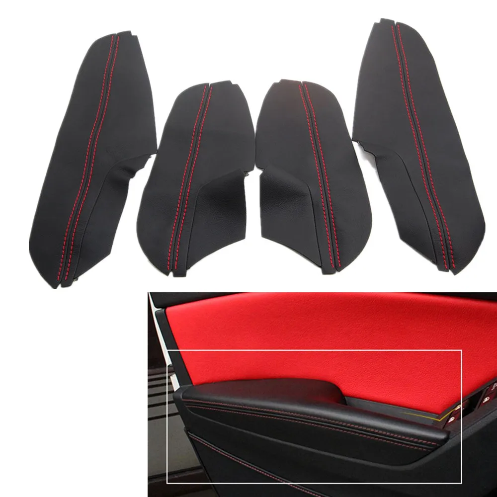 Auto PU Door Armrest + Door Panel Surface Cover Trim Anti collision