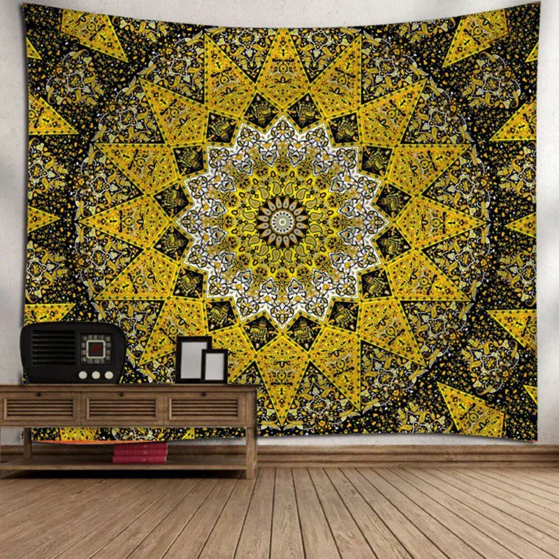 

Home Furnishing Bohemian Mandala Tapestry Wall Hanging Sandy Beach Picnic Throw Rug Blanket Camping Tent Travel Sleeping Pad