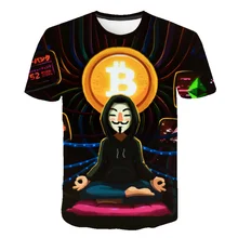 Биткоин революция рубашка-Биткоин крипто рубашка-криптовалюта футболка классная Повседневная футболка мужская модная футболка унисекс