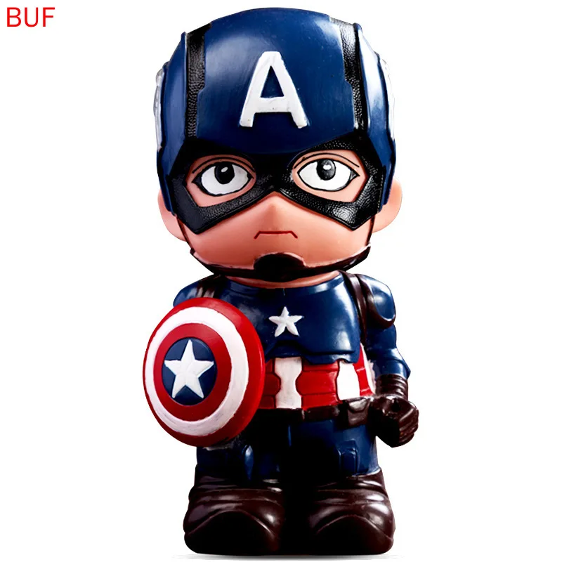 

Captain America Piggy Bank The Avengers Money Box Cartoon Creative Home Decoration Coin Box for Birthday Present