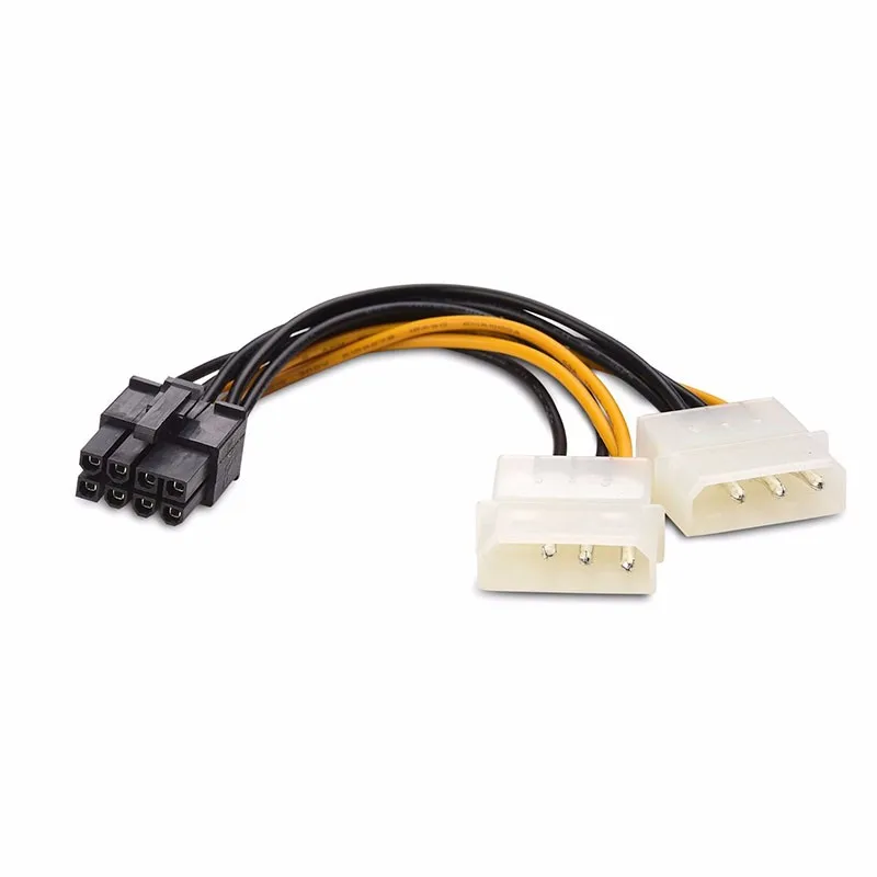 5 шт./лот 8 контактный разъем PCI Express для Dual LP4 4Pin Molex IDE E Графический кабель питания
