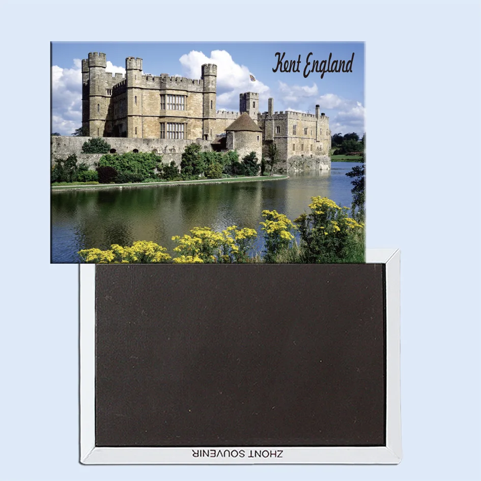 

Leeds Castle, Kent, England, Magnetic refrigerator stickers, tourist souvenirs, small gifts 24797