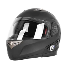 Doppel Objektiv Bluetooth Motorrad Helm Mit FM Radio Gebaut In BT Intercom System BM2-S