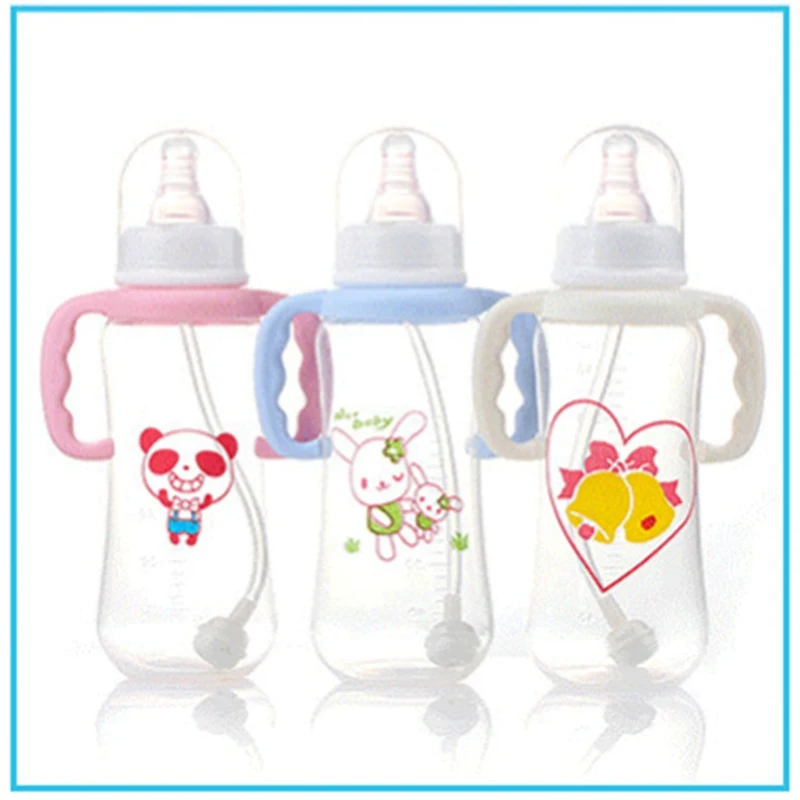 Новая модная детская бутылочка для бутылки кружки-непроливайки для кормления ребенка бутылочка для молока с двойной ручкой соска напиток цвет случайный