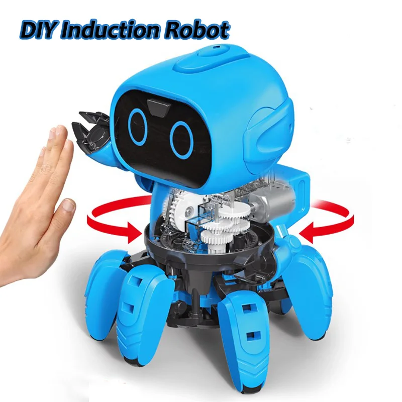 DIY сборка RC робот дистанционный умный индукционный блоки роботов игрушка жест