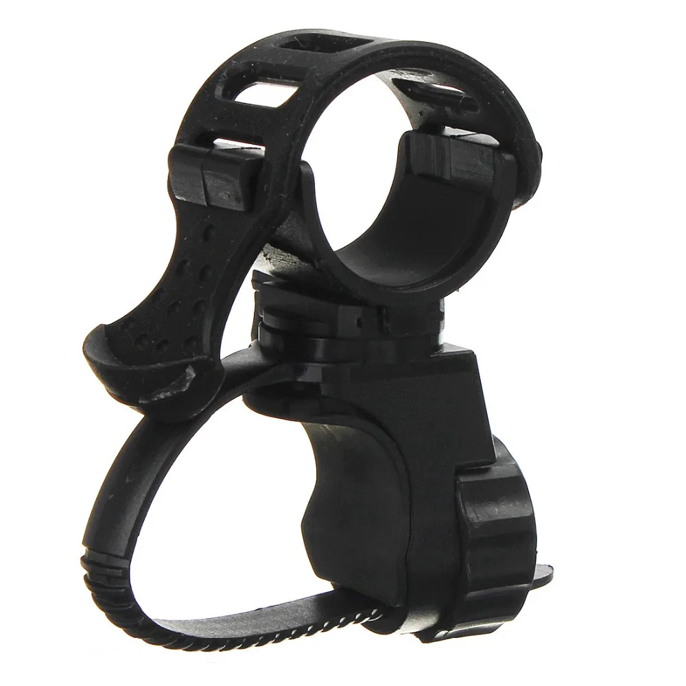 

360 Swivel Bicycle Cycle Bike Front Torch Mount LED Head Light Holder Clip Rubber For 20-45mm Diameter Flashlight