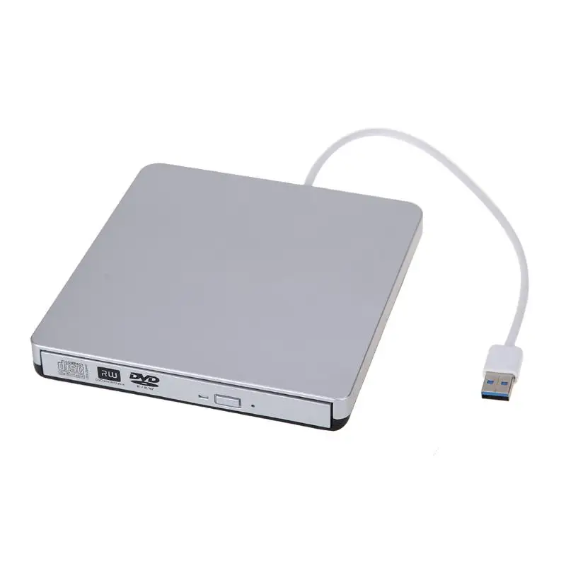 USB 3,0 тонкий внешний CD-RW DVD+-RW DVD-RAM горелки привод писатель для портативных ПК