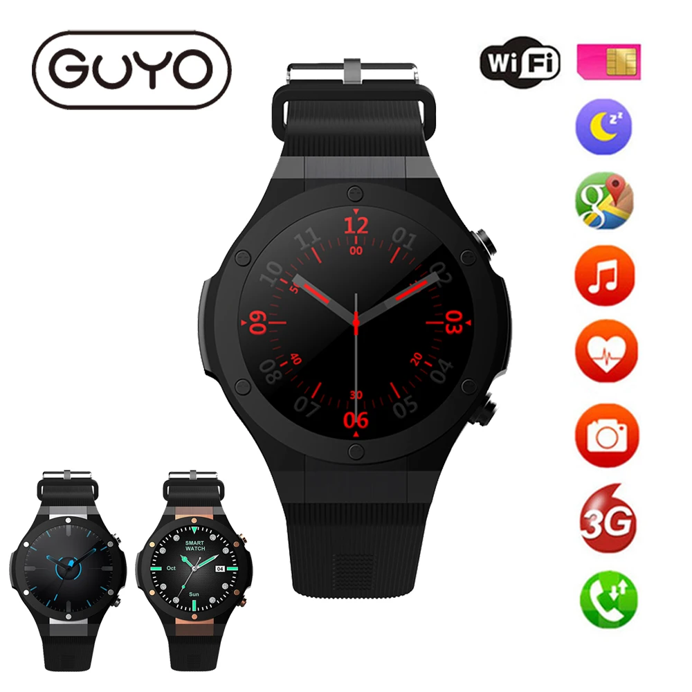 

H2 Smart Watch Heart Rate Monitor Waterproof ROM16GB GPS Wifi 3G Fitness Tracker Smart Bracelet Bluetooth For Android IOS Phone
