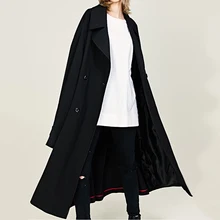 Autumn New Men Loose Trench Jacket Male Women Double Breast Windbreaker Coat Fashion Casual Trench Outerwear Coat