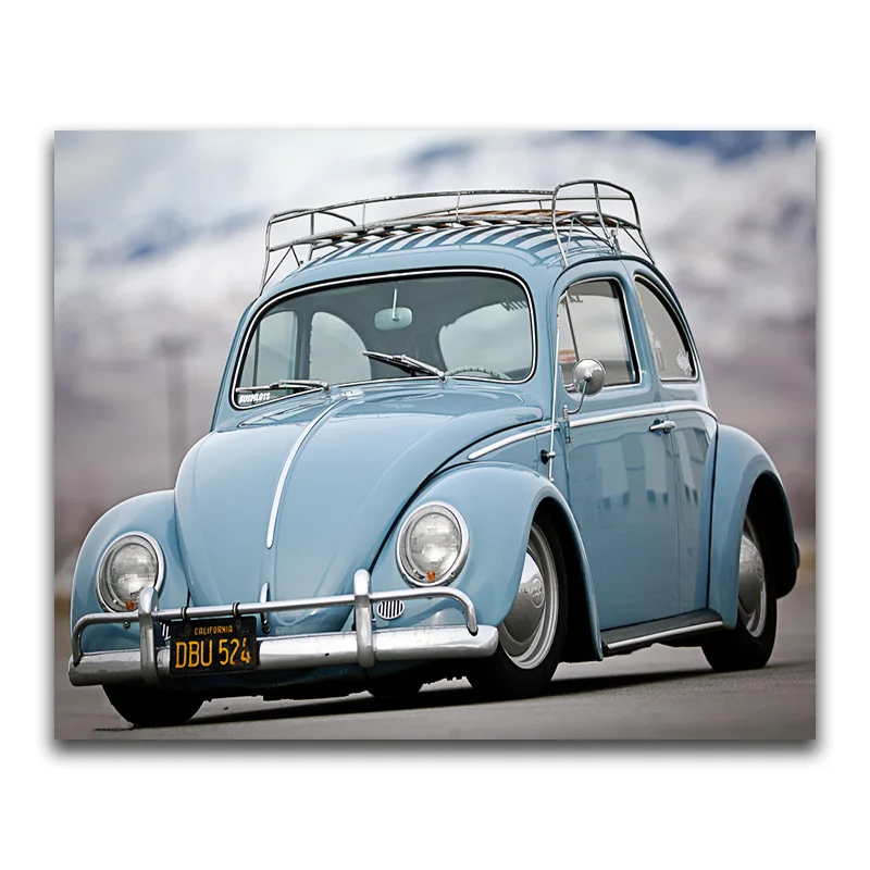 5D DIY Алмазная вышивка крестиком VW car up полная квадратная Алмазная вышивка автобус Набор Полный Круглый Алмазная мозаика красочные autos - Цвет: 18