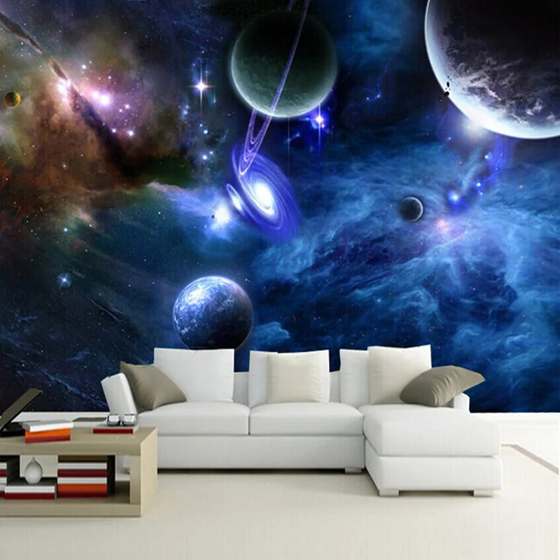 Us 832 55 Di Scontocustom 3d Foto Carta Da Parati Star Planet Universo Pianeta Spazio Della Parete Di Carta Complementi Arredo Casa Soffitto