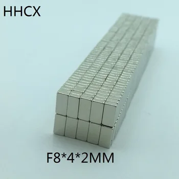 

10 20 50 100pcs/lot Neodymium magnet 8x4x2 N35 Strong mm NdFeB Rare Earth Magnet 8*4*2 Magnets