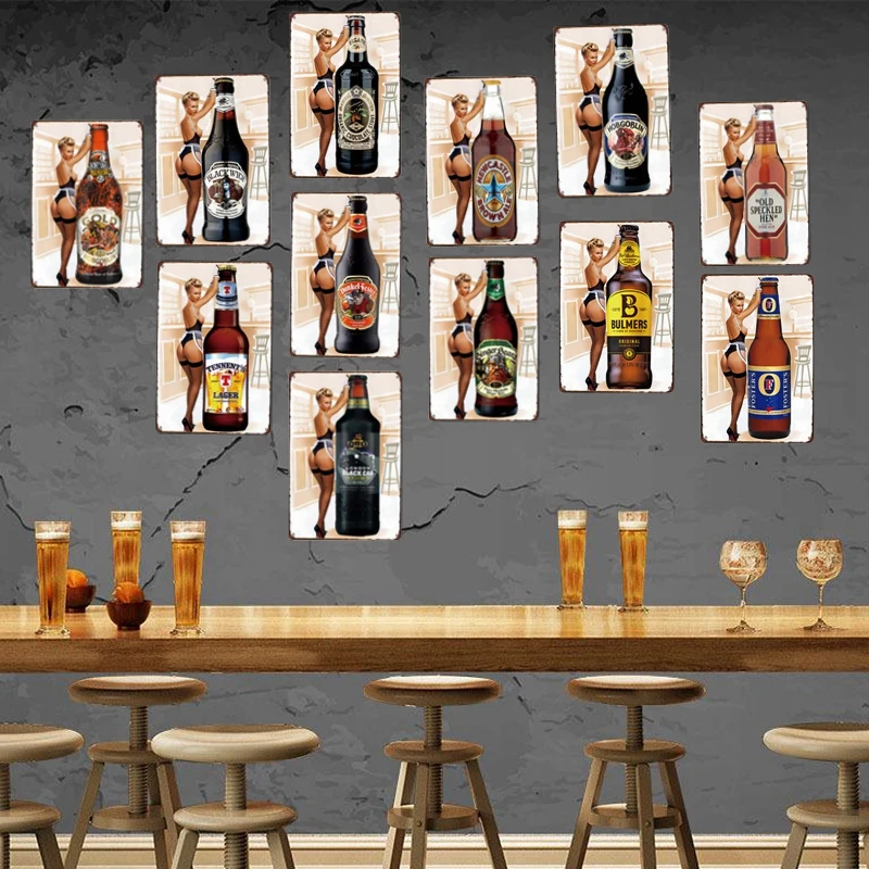 Винтажная табличка с изображением бутылки вина, ретро жестяной знак, металлические настенные художественные украшения для дома, бара, кухни, ресторана, металлический плакат, A-3473