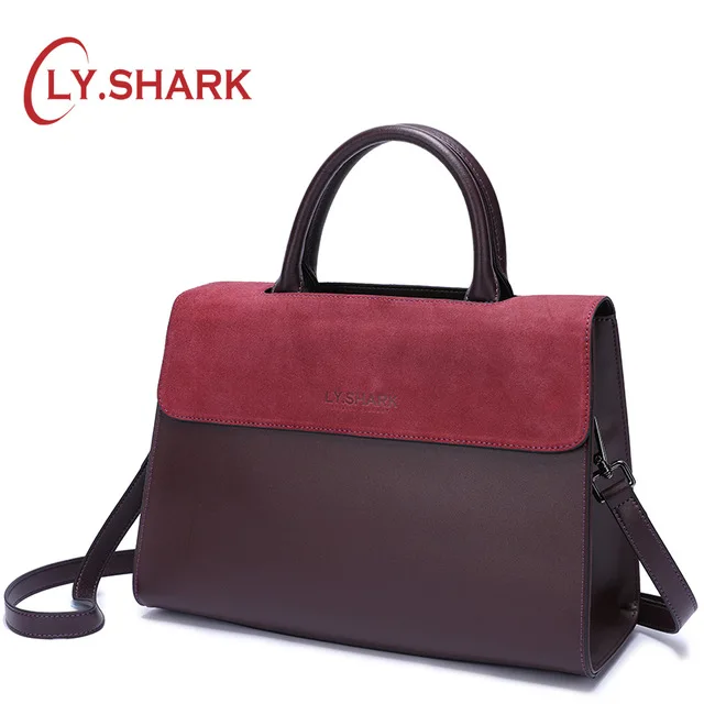 LY. SHARK известный бренд женские сумки женская сумка на плечо из натуральной кожи