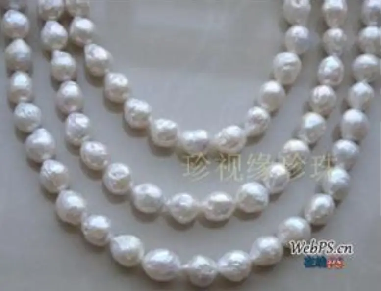 

12mm Australian south seas kasumi white pearl necklace 48inch (9.13)