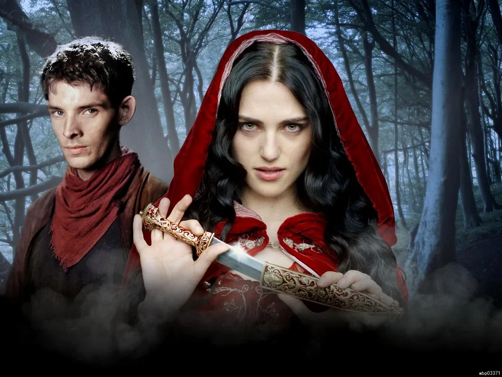 Merlin Колин Морган Кэти макгрет Моргана ТВ сериал искусство огромный постер TXHOME D6019