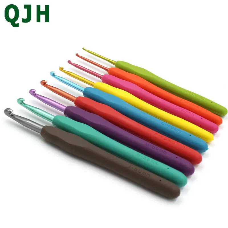 Vrijgekomen Praktisch krab QJH Merk Haaknaalden Set 9pcs in Maten 2.0 MM-6.0 MM TPR Zacht Plastic  Handvat breien Naald beste Graft Cadeaus Voor Moeder en Haar - AliExpress  Huis & Tuin