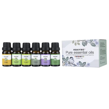 

Essential Oils Aromatherapy Oil for aroma Diffuser Humidifier 6 Kinds Fragrance of Lavender Tea Tree Rosemary Help Sleep