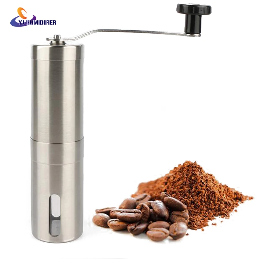 

Manual Coffee Grinder Conical Burr Mill for Precision Brewing Brushed Stainless Steel Manual grinding coffee machine