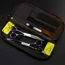 9cr13 левша sicssor Японии 6.0 дюймов Профессиональный Парикмахерские Резка и истончение Ножницы волос Резка инструмент парикмахера ножницами