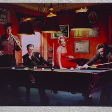 Элвиса Пресли Монро Голливуд Джеймс Дин снукер оловянные таблички знаки стены человек пещера украшения бар Искусство ретро, ВИНТАЖНЫЙ ПЛАКАТ металл