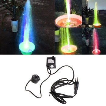 

AC 220V 3W Submersible Water Pump LED Aquarium Fountain Fish Pond Tank EU Plug Aquarium Supplies