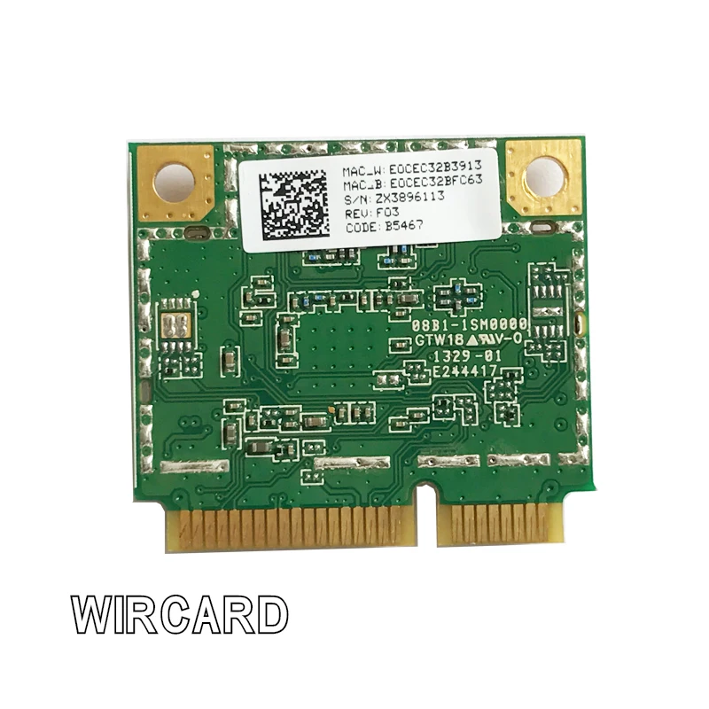 Двухдиапазонная сетевая карта AR5B22 300 Мбит/с Wi Fi беспроводная мини PCI E WLAN 2 4 ГГц/5