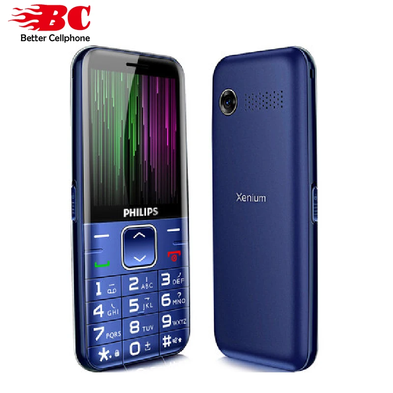 Оригинальный Philips E186A 2 4 дюймов GSM 2G 1450 мАч две sim карты большой аккумулятор