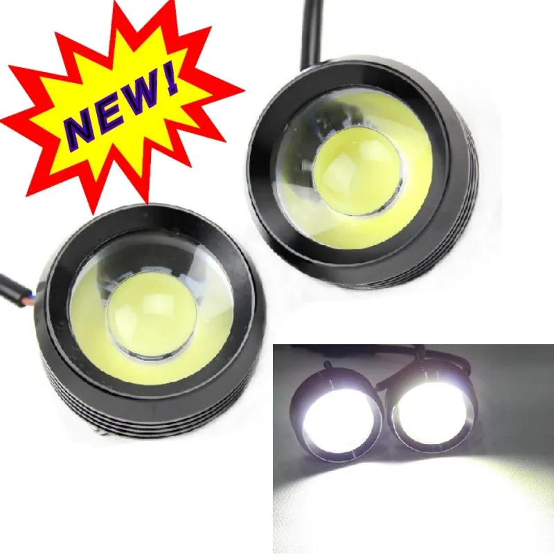 

Pair 12v 18w High power Led eagle eye lamp Universal Car Autos DRL Daytime driving Fog light headlight headlamp w/ Turn signals