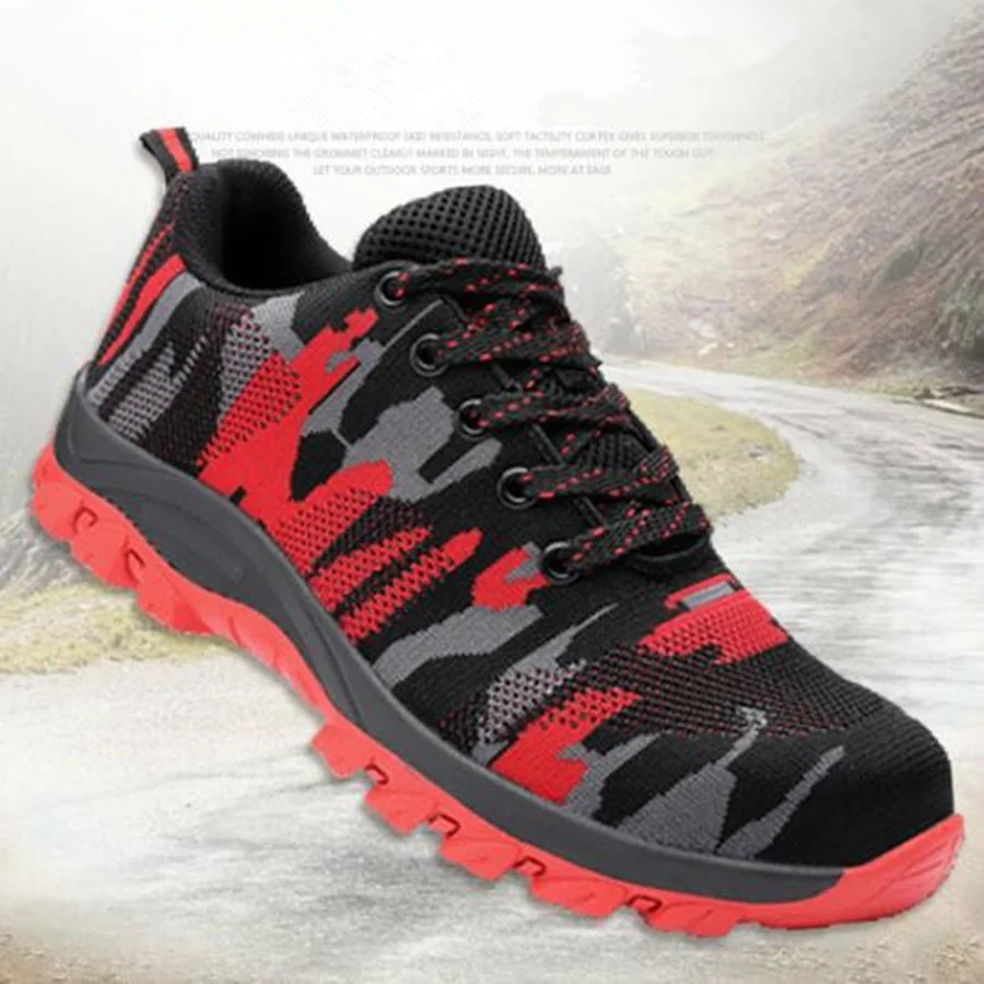 

Dwayne 2018 New Men's Steel Toe Cap Military Work & Safety Boots Shoes Men Camouflage Army Puncture Proof Boots Plus Size 35-46