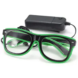 Светодиодный свет очки вечерние игрушка очки Зеленый
