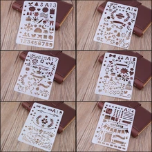 Для лазерной резки ремесло трафаретов со стрелками Пластик планировщик шаблон чертежа «сделай сам» Дневник Декор A5