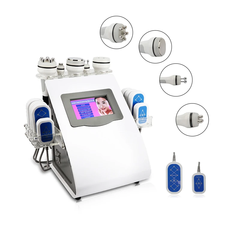 New Design New Model 40k Ultrasonic liposuction Cavitation 8 Pads LLLT lipo Laser Slimming Machine Vacuum RF Skin Care Salon Spa Equipment (6 (4)