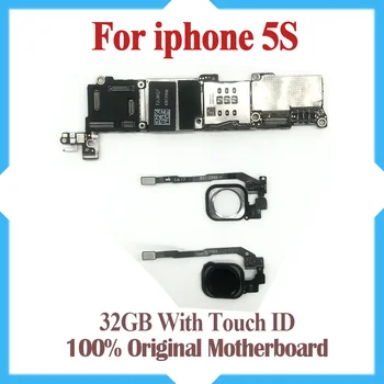 

32GB for iPhone 5S Motherboard with Touch ID,100% Original unlocked for iphone 5S Logic boards with Full Chip, Free Shipping