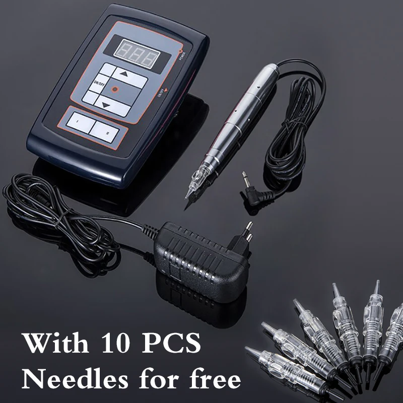 

Professional Permanent Makeup Machine Eyebrow Makeup Motor Rotary Tattoo Permanent Machine Pen Kit For Eyebrow Lips Tattoo Free