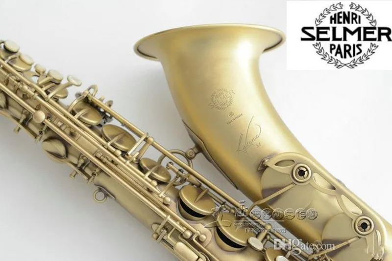 

Musical Instrument Selmer Tenor Saxophone 54 B Saxophone Antique Copper Material Super Musical Instrument Professional Sax