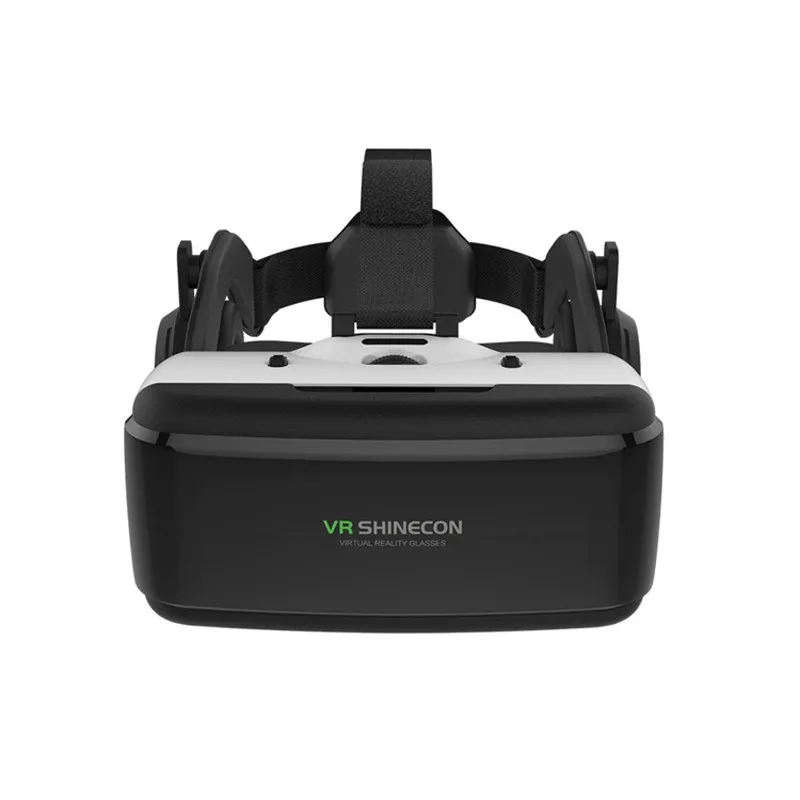 VR Shinecon Виртуальная реальность 3D очки коробка стерео VR Google Cardboard гарнитура шлем с наушниками для iOS Android смартфонов