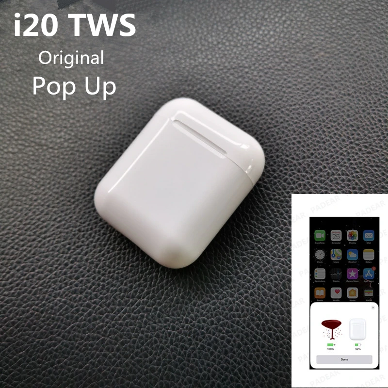 

i20 TWS True Wireless Bluetooth Earphones Touch Control pop up LK-TE9 in-ear Earbuds 1:1 as airpods stereo binaural Call headset