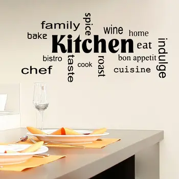 

Wall Decal Quote Kitchen Family Spice Decal Dining Room Cafe Vinyl Decor