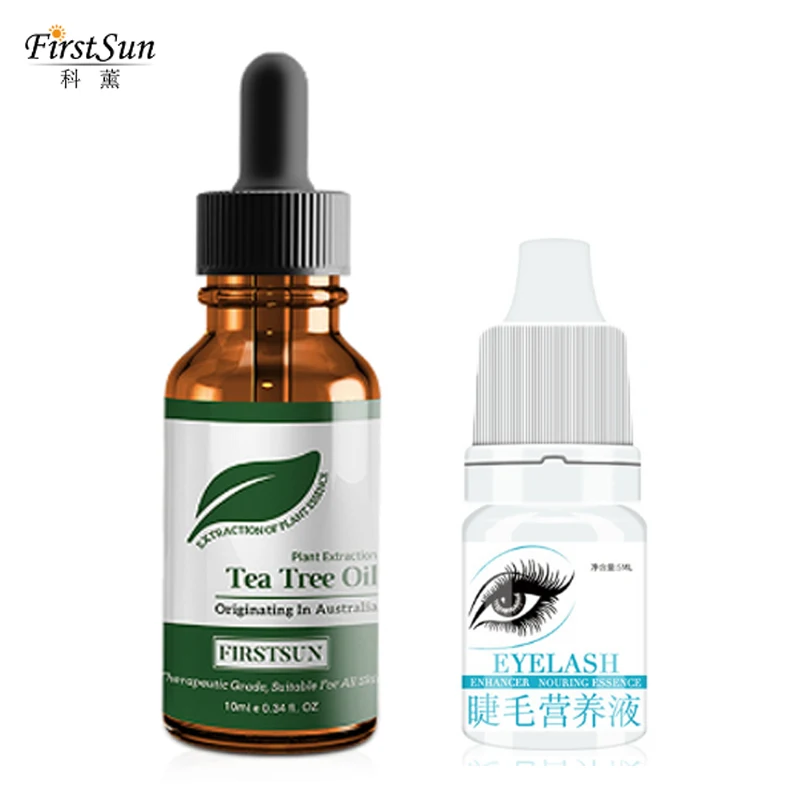 

2pc 100% Tea Tree Oil Pure Essential Oil Face Care Skin Acne Treatment Oil Blackhead Remover Scar Spots Thick Eyeslashes Essence