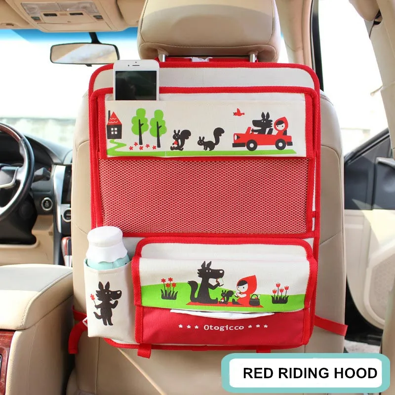 Cute Cartoon Folded Car Organizer For Kids Multi Pocket Storage Box Bag  Oxford Dining Table Car Seat Back Organizador Bag Hang - Stowing Tidying -  AliExpress