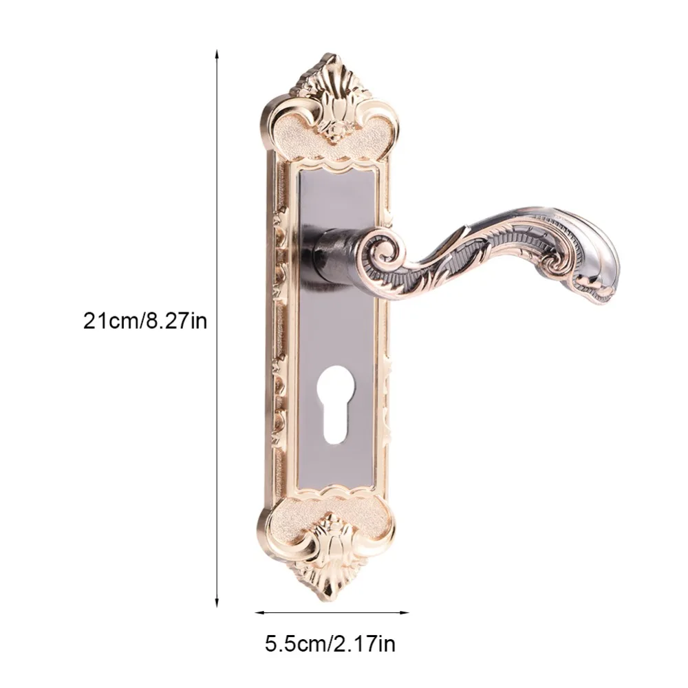 1 комплект винтажный дверной замок Европейский стиль ретро дверная ручка для спальни замок межкомнатный Противоугонный дверной замок