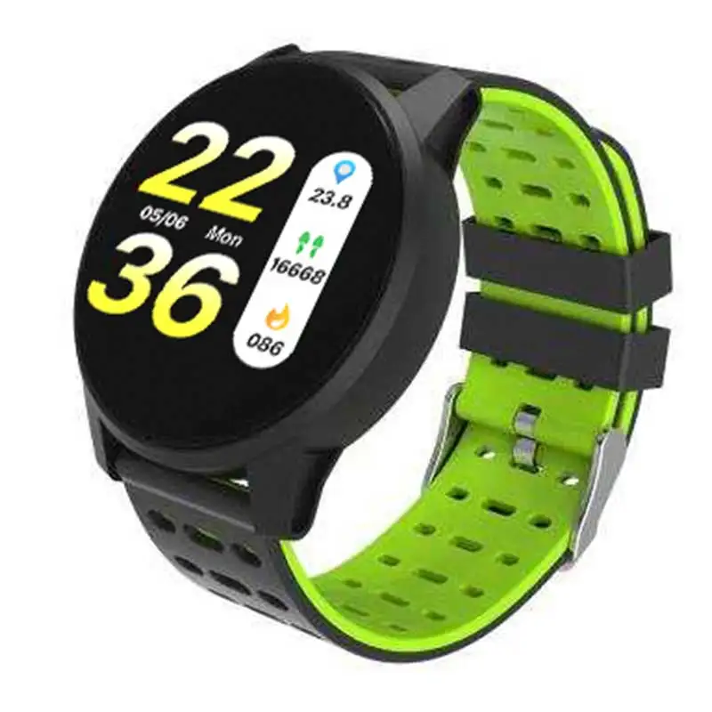 CHKEPZ B2 Смарт-часы мужские смарт-Браслет фитнес-трекер кровяное давление монитор сердечного ритма IP67 Водонепроницаемый для Android IOS - Цвет: Green