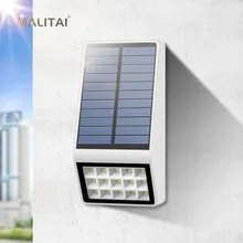 Солнечный садовый светильник, водонепроницаемый радар, датчик движения, Солнечный светодиодный светильник уличный на стену, забор, Солнечная лампа, украшение, рождественский солнечный светильник