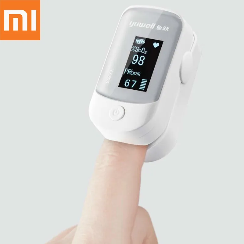  Xiaomi Yuwell Oximeter OLED screen Digital Fingertip Pulse Care High-speed sensor Auto power off health for family 